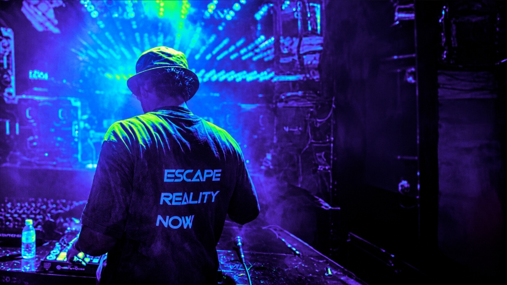Escape Reality Now looking over festival crowd