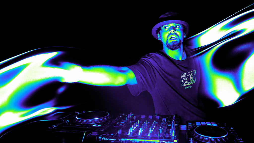 Escape Reality Now performing at Pioneer DJ console